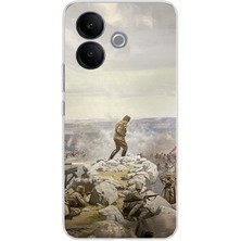 TechTree Vivo V60 Lite Uyumlu Cephede Komutan Bağımsızlık Atatürk Baskılı Silikon Kılıf