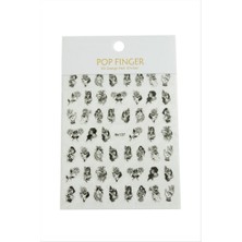 Zero Land Hnrlishp Gül Kız Tattoo Dövme Sticker - Siyah