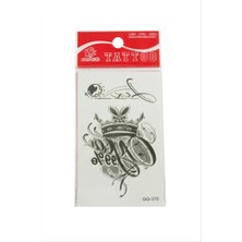 Zero Land Hnrlishp Çiçek Tattoo Dövme Sticker - Beyaz