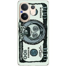 TechTree Vivo V60 Uyumlu Morty Dolar Baskılı Silikon Kılıf