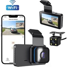 Navigold Dx-14 Wifi Ful Hd 1296P Araç Kayıt Kamerası 2 Kameralı Ekranlı Gece Görüşlü Ön-Arka Kamera