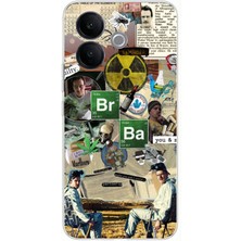 TechTree Vivo V60 Lite Uyumlu Breaking Bad Kolaj Baskılı Silikon Kılıf