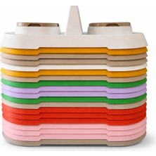 Premium Çıkarılabilir Hazneli Kedi & Köpek Çift Bölmeli Mama ve Su Kabı