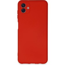 Hnrlishp Newface  Galaxy A04E Kılıf Nano Içi Kadife Silikon - Kırmızı