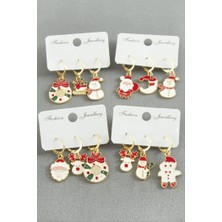 Zero Land Hnrlishp Yılbaşı Temalı Lüx Mineli Küpe - Ebruli