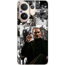 TechTree Vivo V60 Uyumlu Mustafa Kemal Atatürk Kolajları Baskılı Silikon Kılıf