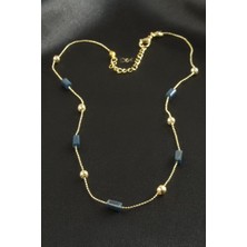 Zero Land Hnrlishp Dikdörtgen Kristal Zincir Kolye - Antrasit