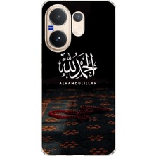 TechTree Vivo V60 Uyumlu Elhamdülillah Tesbih Baskılı Silikon Kılıf