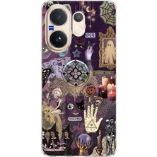 TechTree Vivo V60 Uyumlu Hallowen Cadılar Astroloji Baskılı Silikon Kılıf