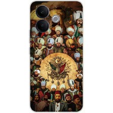 TechTree Vivo V60 Lite Uyumlu Osmanlı Padişahları Baskılı Silikon Kılıf