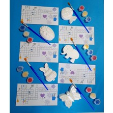 Melikenin Hediye Dükkanı 5 Adet Taş Boyama Seti Bayram Hediyelik