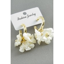 Zero Land Hnrlishp Papatya Inci Küpe - Sarı