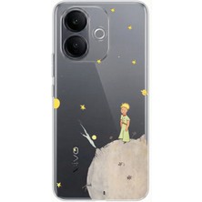 TechTree Vivo V60 Lite Uyumlu Küçük Prens Tasarımlı Baskılı Silikon Kılıf