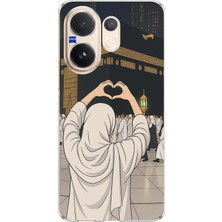 TechTree Vivo V60 Uyumlu Kabe Aşkı Baskılı Silikon Kılıf