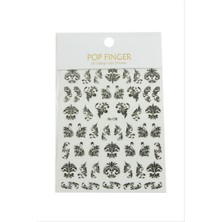 Zero Land Hnrlishp Çini Desenli Tattoo Dövme Sticker - Siyah