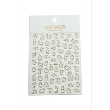 Zero Land Hnrlishp Koyun Tattoo Dövme Sticker - Beyaz