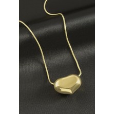 Zero Land Hnrlishp Bombeli Kalp Lüks Çelik Kolye - Sarı