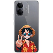 TechTree Vivo V60 Lite Uyumlu Monkey D. Luffy Tasarımlı Baskılı Silikon Kılıf