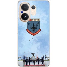 TechTree Vivo V60 Uyumlu Türk Hava Kuvvetleri Baskılı Silikon Kılıf