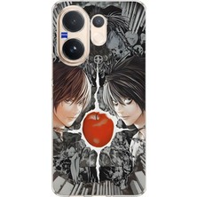 TechTree Vivo V60 Uyumlu Death Note Kapak Tasarımlı Baskılı Silikon Kılıf