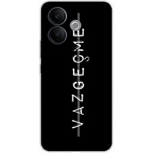 TechTree Vivo V60 Lite Uyumlu Vazgeçme Yazılı Baskılı Silikon Kılıf