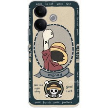 TechTree Vivo V60 Lite Uyumlu One Piece Dolar Baskılı Silikon Kılıf