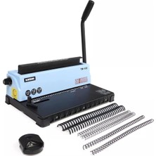 Rayson Td-13 Delikli Tel Bağlama Makinesi Plastik Spiralli Cilt Makinesi