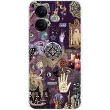TechTree Vivo V60 Lite Uyumlu Hallowen Cadılar Astroloji Baskılı Silikon Kılıf