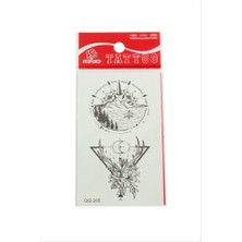 Zero Land Hnrlishp Çiçek Tattoo Dövme Sticker - Beyaz