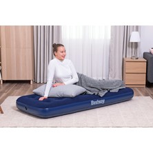 Toha Bestway Tek Kişilik Şişme Hava Yatağı - 185X76X22 cm Kamp ve Misafir Yatağı