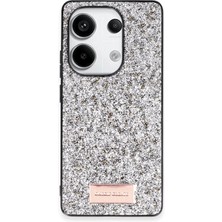 Hnrlishp Onegif Xiaomi Redmi Note 13  4g Bright Simli Kapak - Gümüş