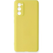 Hnrlishp Newface  Galaxy S20 Fe Kılıf Nano Içi Kadife Silikon - Sarı