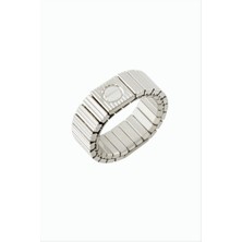 Zero Land Hnrlishp Yaylı Erkek Çelik Yüzük - Siyah