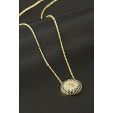 Zero Land Hnrlishp Yıldız Nazar Zirkon Taşlı Kolye - Gümüş Rengi