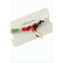 Zero Land Hnrlishp Filistin Kırık Doğaltaş Bileklik - Ebruli