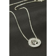 Zero Land Hnrlishp Hayat Ağacı Zirkon Taşlı Kolye - Gümüş Rengi