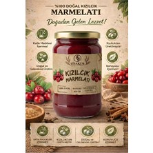 Şifakür Bitkisel Sağlık Ürünleri Kızılcık Marmelatı Şeker İlavesiz Doğal Geleneksel Kahvaltılık 850g