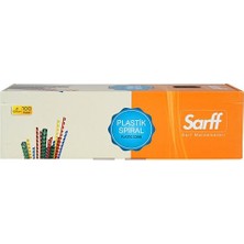 Sarff Beyaz Plastik Spiral 10 Mm 100'lü Kutu Notlarınızı Düzenlemek İçin Pratik Çözüm