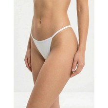 Calma String 2 Renk Pamuklu (Bordo -Beyaz)