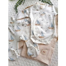 Minisse Gemi Balık Baskı Kruvaze 3 Lü Set