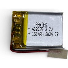 Evvano 402025 3.7V 150 Mah Li-Polymer Pil (DEVRELI/1.5A)