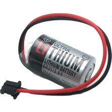 Evvano Toshıba ER3V 3.6V 1/2AA Size Lithium Pil - Siyah Soket