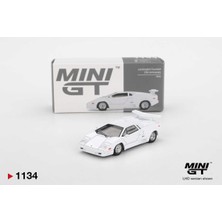 Mini Gt 1134 1/64 Lamborghini Countach 25TH Anniversary White