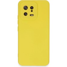 Hnrlishp Newface Xiaomi Mi 13 Kılıf Nano Içi Kadife Silikon - Sarı