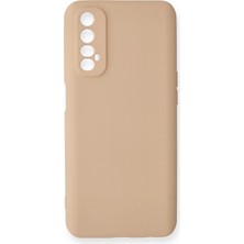 Hnrlishp Newface Realme 7 Kılıf Nano Içi Kadife Silikon - Pudra