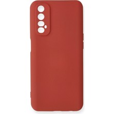 Hnrlishp Newface Realme 7 Kılıf Nano Içi Kadife Silikon - Kiremit