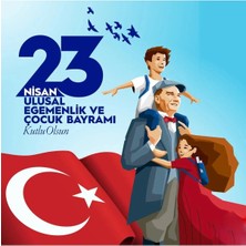 Promisebackdrop2 200X200 cm Ekleme Dikişli Kumaş Okul Panoları,23 Nisan Panosu, 23 Nisan Kutlu Olsun Afiş