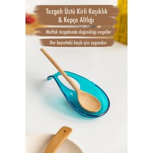 Depa Akrilik Aquamarin Tezgah Üstü Kirli Kaşıklık & Kepçe Altlığı