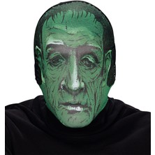 Evvano Kafaya Tam Geçmeli Bez Frankenstein Maskesi - Streç Korku Maskesi - 3D Baskılı Maske Model 5