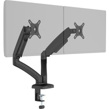 ErgoMekan F200 Pro 17-34” İkili Monitör Standı Siyah (Maks: 10kg)